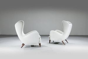 SCUOLA TORINESE - Coppia di poltrone