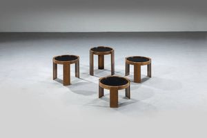 GIANFRANCO FRATTINI - Quattro tavolini impilabili mod. 780