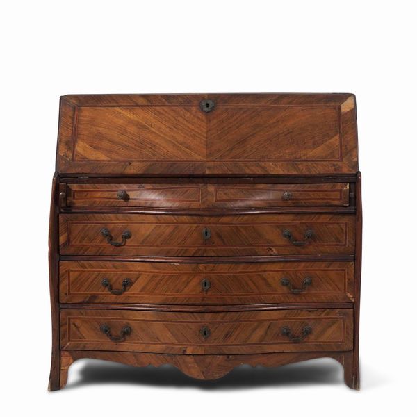 Ribalta lastronata e filettata. Fine XVIII secolo  - Asta Antiquariato - Associazione Nazionale - Case d'Asta italiane