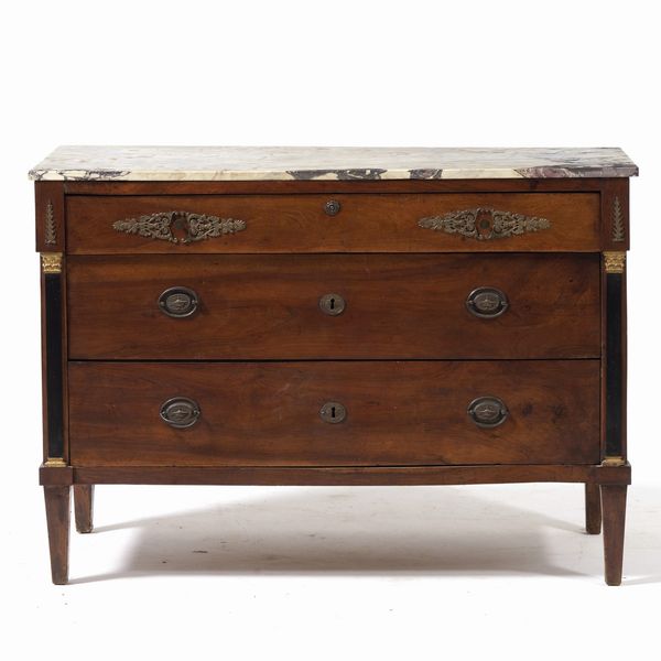 Com� Impero a tre cassetti. XIX secolo  - Asta Antiquariato - Associazione Nazionale - Case d'Asta italiane
