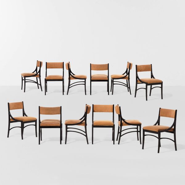 ICO PARISI : Dodici sedie mod. 110  - Asta Design - Associazione Nazionale - Case d'Asta italiane