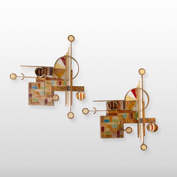 ALBANO POLI : Due lampade a parete  - Asta Design - Associazione Nazionale - Case d'Asta italiane