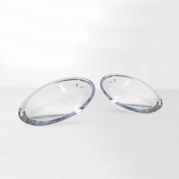 ANGELO MANGIAROTTI : Due centrotavola mod. Casta  - Asta Design - Associazione Nazionale - Case d'Asta italiane