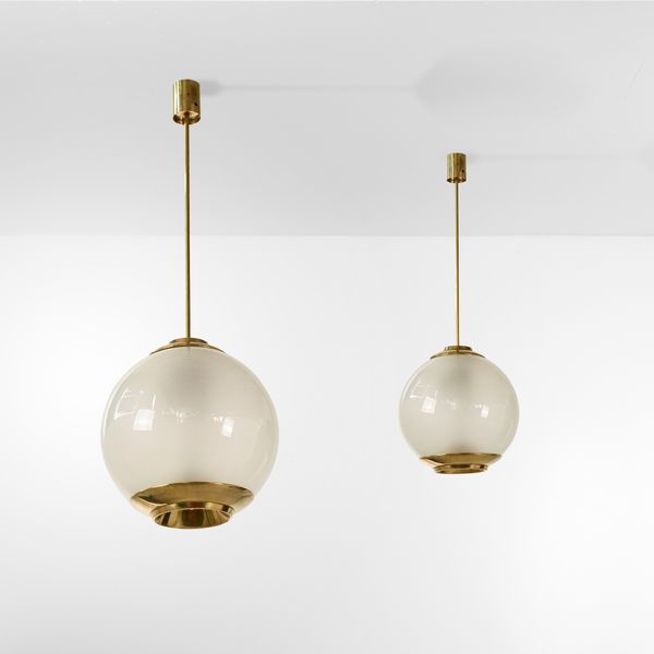 LUIGI CACCIA DOMINIONI : Due lampade a sospensione mod. LS2  - Asta Design - Associazione Nazionale - Case d'Asta italiane