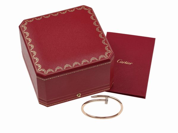 Cartier. Bracciale �Juste un Clou� con diamanti  - Asta Fine Jewels - Associazione Nazionale - Case d'Asta italiane