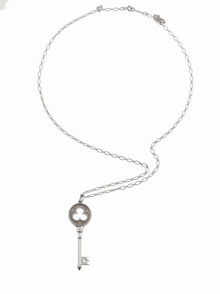 Tiffany & Co. Pendente �Keys� con piccoli diamanti  - Asta Fine Jewels - Associazione Nazionale - Case d'Asta italiane