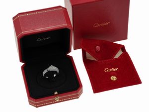 Cartier. Anello Panth�re de Cartier con diamanti e due piccoli smeraldi  - Asta Fine Jewels - Associazione Nazionale - Case d'Asta italiane