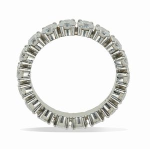Cartier. Rivi�re con diamanti taglio brillante per ct 3.00  - Asta Fine Jewels - Associazione Nazionale - Case d'Asta italiane