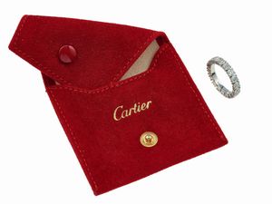 Cartier. Rivi�re con diamanti taglio brillante per ct 3.00  - Asta Fine Jewels - Associazione Nazionale - Case d'Asta italiane