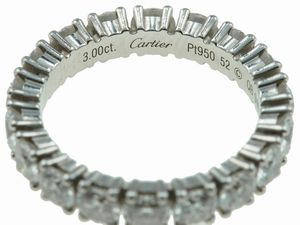 Cartier. Rivi�re con diamanti taglio brillante per ct 3.00  - Asta Fine Jewels - Associazione Nazionale - Case d'Asta italiane