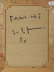 SCHIFANO MARIO (1934 - 1998) : FAMILIARE, 1986  - Asta Asta 457 | ARTE MODERNA E CONTEMPORANEA - SELECTED Tradizionale - Associazione Nazionale - Case d'Asta italiane