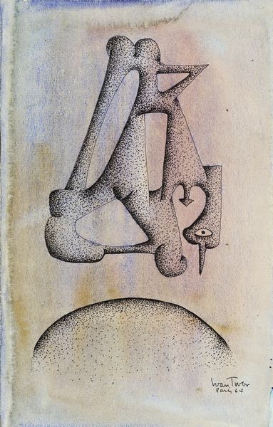 Ivan Tovar : Composizione su fondo chiaro  - Asta Dipinti, Disegni, Sculture e Grafica - Associazione Nazionale - Case d'Asta italiane