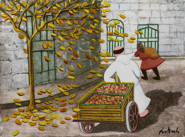 Norberto : Vento e foglie  - Asta Dipinti, Disegni, Sculture e Grafica - Associazione Nazionale - Case d'Asta italiane