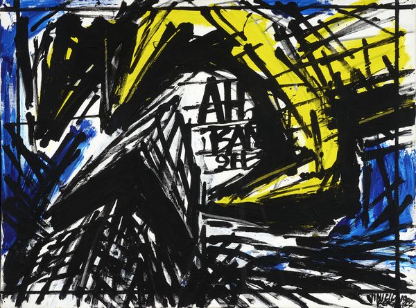 Vinicio Berti : Incontro - scontro (non oggi AH)  - Asta Dipinti, Disegni, Sculture e Grafica - Associazione Nazionale - Case d'Asta italiane