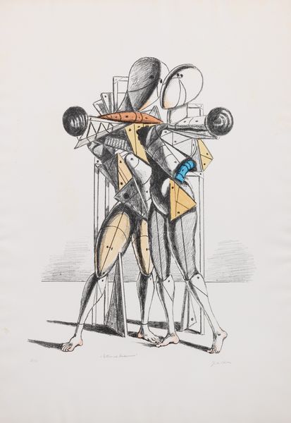 Giorgio de Chirico : Ettore e Andromaca  - Asta Dipinti, Disegni, Sculture e Grafica - Associazione Nazionale - Case d'Asta italiane