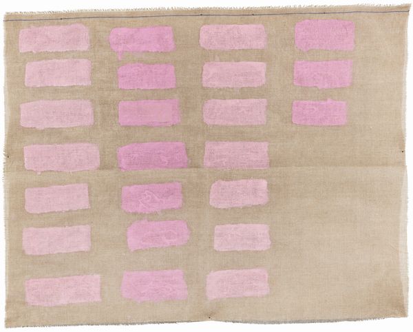 GIORGIO GRIFFA : Segni orizzontali  - Asta Dipinti, Disegni, Sculture e Grafica - Associazione Nazionale - Case d'Asta italiane