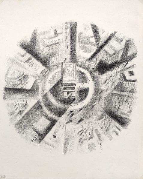 Robert Delaunay : Place de l'�toile (Arc de Triomphe)  - Asta Dipinti, Disegni, Sculture e Grafica - Associazione Nazionale - Case d'Asta italiane