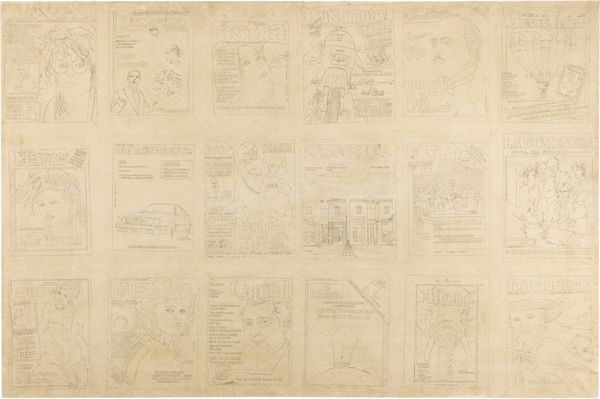 ALIGHIERO BOETTI : Copertine (Marzo 1983)  - Asta Dipinti, Disegni, Sculture e Grafica - Associazione Nazionale - Case d'Asta italiane