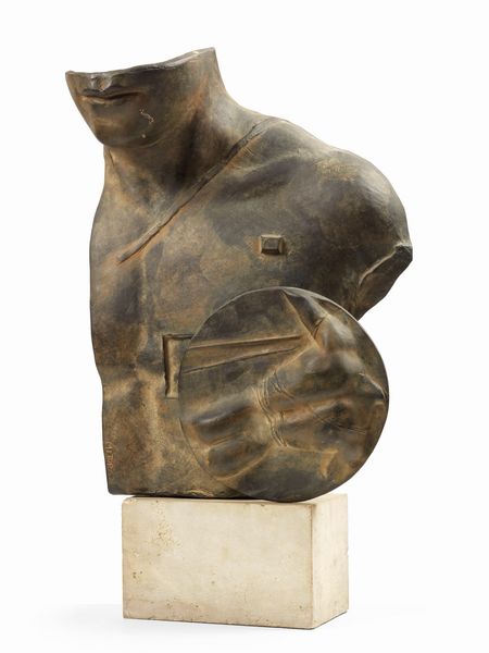 Igor Mitoraj : Demi Bust Bouclier  - Asta Dipinti, Disegni, Sculture e Grafica - Associazione Nazionale - Case d'Asta italiane