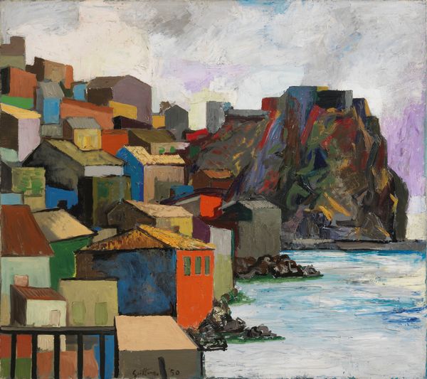 Renato Guttuso : Scilla (Paesaggio)  - Asta Dipinti, Disegni, Sculture e Grafica - Associazione Nazionale - Case d'Asta italiane
