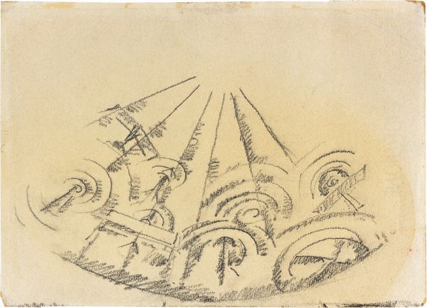 Gerardo Dottori : Studio per Apoteosi di volo  - Asta Dipinti, Disegni, Sculture e Grafica - Associazione Nazionale - Case d'Asta italiane