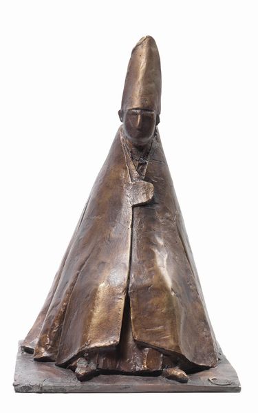 Giacomo Manzù : Cardinale seduto  - Asta Dipinti, Disegni, Sculture e Grafica - Associazione Nazionale - Case d'Asta italiane