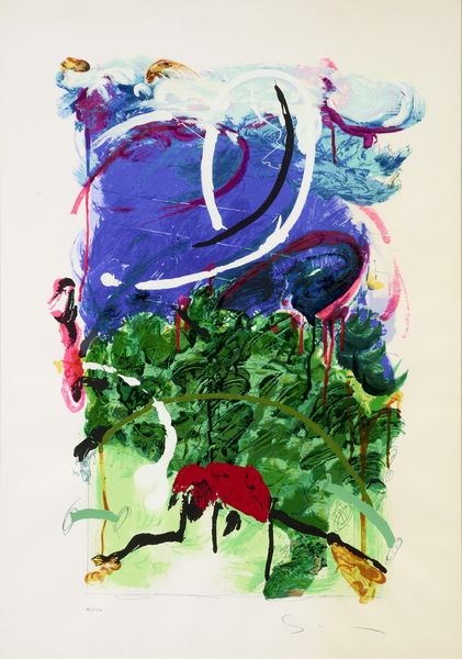 MARIO SCHIFANO : Paesaggio  - Asta Dipinti, Disegni, Sculture e Grafica - Associazione Nazionale - Case d'Asta italiane