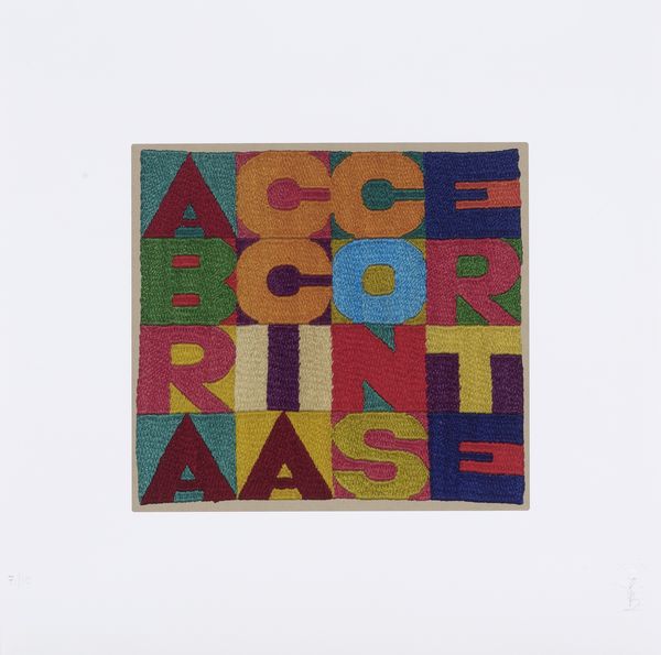 Alighiero Boetti (d'après) : A braccia conserte  - Asta Dipinti, Disegni, Sculture e Grafica - Associazione Nazionale - Case d'Asta italiane