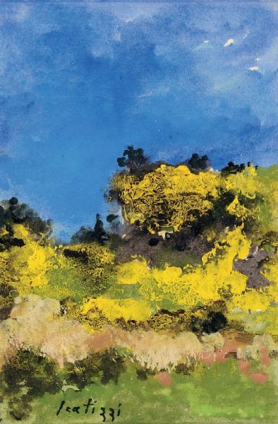 Sergio Scatizzi : Paesaggio  - Asta Arte Contemporanea - Associazione Nazionale - Case d'Asta italiane