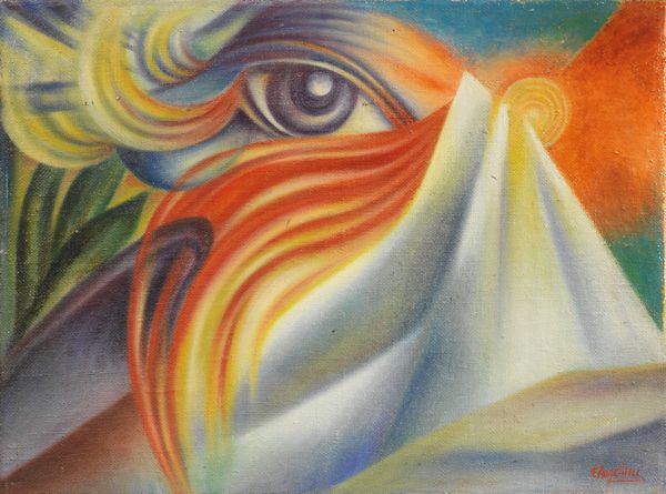 Leandra Angelucci Cominazzini : Ascesa astrale (D'Annunzio o L'orbo veggente?)  - Asta Arte Contemporanea - Associazione Nazionale - Case d'Asta italiane