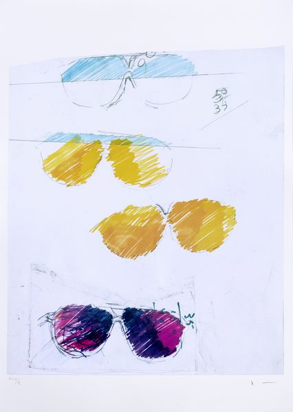 MARIO SCHIFANO : Occhiali  - Asta Arte Contemporanea - Associazione Nazionale - Case d'Asta italiane