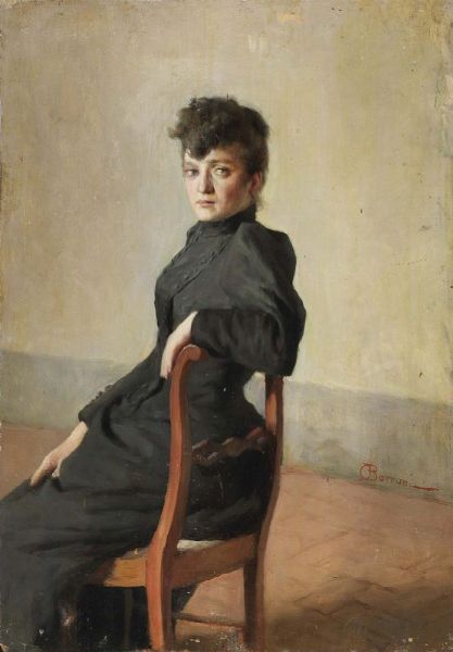 Ignoto del XIX secolo : Ritratto di Edith Story  - Asta ARREDI E DIPINTI ANTICHI - Associazione Nazionale - Case d'Asta italiane