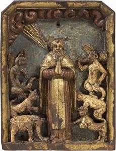 Scuola Italia settentrionale del XVI secolo - Sant'Antonio tormentato dai demoni