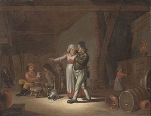 Elgheber van Heemskerk il Vecchio (attr. a) - Scena di osteria
