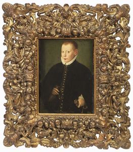 Scuola fiamminga fine XVI secolo - Ritratto di giovane (Gonzaga?)
