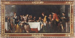 Bernardo Strozzi e bottega - Cena in casa di Simone