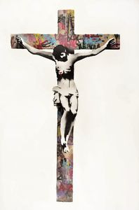 KENNY RANDOM : Crucifixion color  - Asta 72 Asta di Arte Moderna e Contemporanea - Associazione Nazionale - Case d'Asta italiane