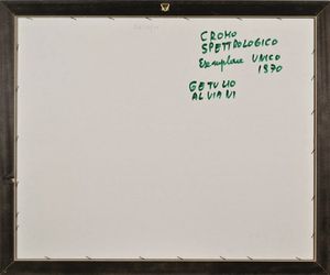 GETULIO ALVIANI : Cromia spettrologica  - Asta 72 Asta di Arte Moderna e Contemporanea - Associazione Nazionale - Case d'Asta italiane