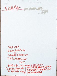 DORFLES GILLO - SERAFINO CESARE : Cromo Sinfonia a Quattro Mani  - Asta 72 Asta di Arte Moderna e Contemporanea - Associazione Nazionale - Case d'Asta italiane