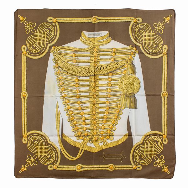 Hermes foulard vintage collezione Brandebourgs  - Asta Fashion Vintage - Associazione Nazionale - Case d'Asta italiane