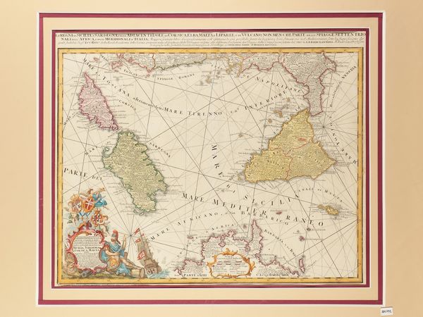 Novissima et accuratissima Regnorum et Insularum Siciliae et Sardiniae 1762  - Asta La Sicilia in una collezione di stampe - Associazione Nazionale - Case d'Asta italiane