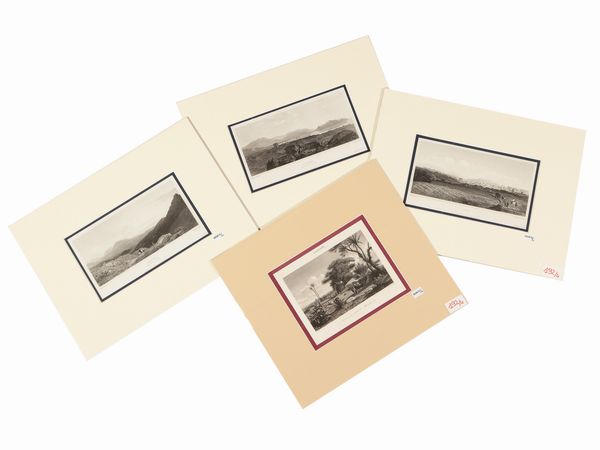 Vedute siciliane  - Asta La Sicilia in una collezione di stampe - Associazione Nazionale - Case d'Asta italiane