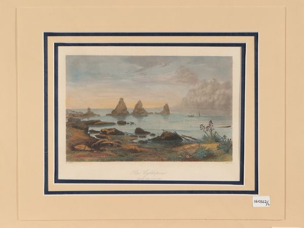 Scogliera dei Ciclopi  - Asta La Sicilia in una collezione di stampe - Associazione Nazionale - Case d'Asta italiane