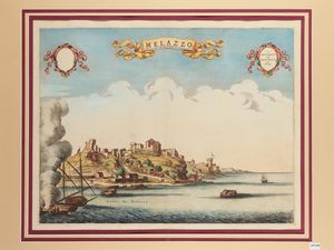 Pierre Mortier - Melazzo ou Milazzo, Ville de la Valle de Demona, en Sicile