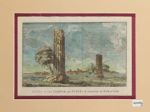 HENRY SWINBURNE - Ruins of the Temple of Jupiter opposite to Syracuse - The Column of Marcellus ...