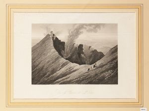 Achille-Etienne Gigault de La Salle - Vue du Cratere de l'Etna