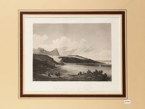 Achille-Etienne Gigault de La Salle - Vue de Taormine prise de Jardini