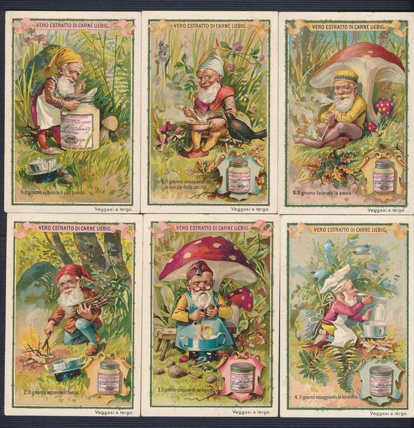 1892 - Figurine Liebig - Serie �Gli gnomi� (Sang. 345)  - Asta Filatelia e Storia Postale - Associazione Nazionale - Case d'Asta italiane