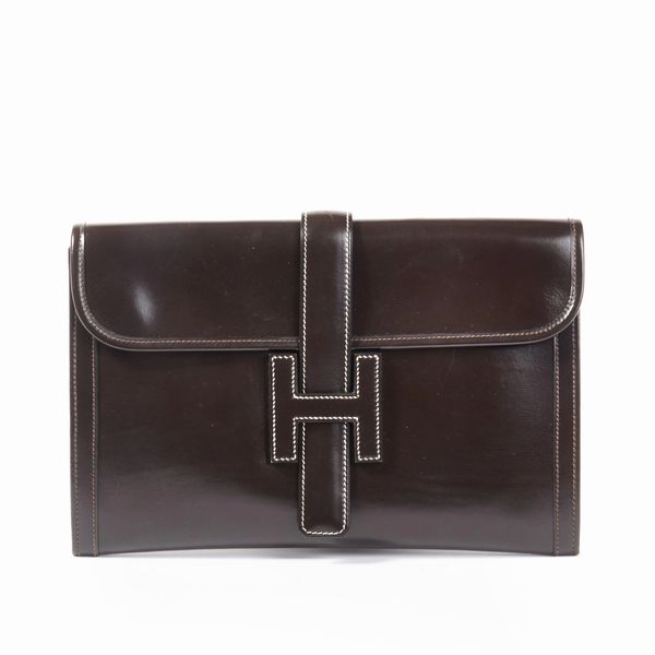 HERMES POCHETTE JIGE  - Asta Vintage: borse e accessori di hermes, louis vuitton e altre grandi maison - Associazione Nazionale - Case d'Asta italiane