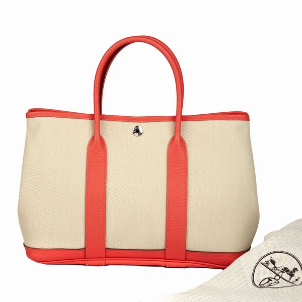 HERMES BORSA GARDEN PARTY  - Asta Vintage: borse e accessori di hermes, louis vuitton e altre grandi maison - Associazione Nazionale - Case d'Asta italiane